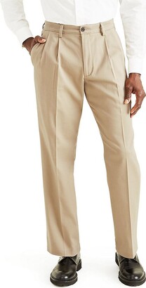 Dockers Men's Stretch Easy Khaki Classic-Fit Pleated Pants
