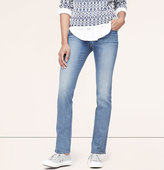 Thumbnail for your product : LOFT Tall Curvy Straight Leg Jeans in Neptune Blue Wash