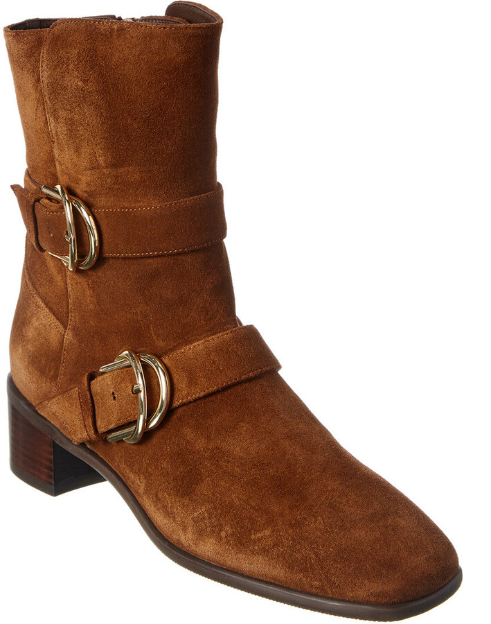stuart weitzman brown suede boots