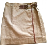 Thumbnail for your product : Ralph Lauren COLLECTION Beige Cotton Skirt