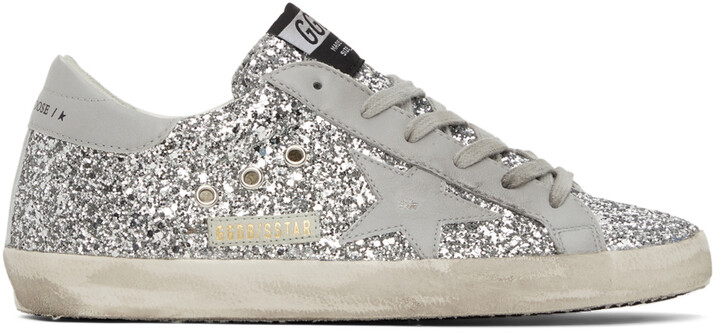 Golden Goose SSENSE Exclusive Glitter Superstar Sneakers - ShopStyle