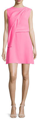 McQ Sleeveless Draped Mini Dress, Shocking Pink