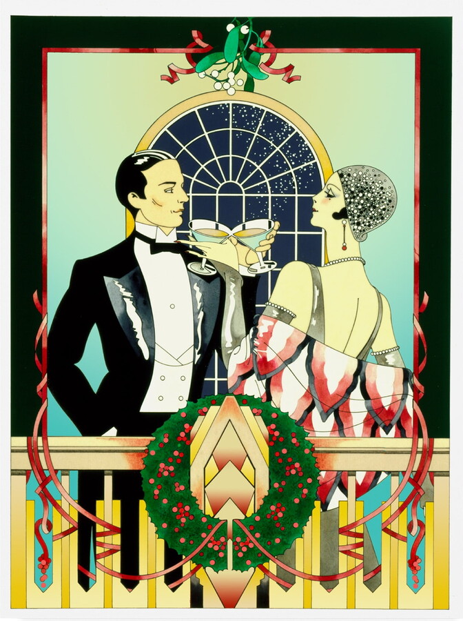 Trademark Fine Art 'Christmas Toast' Canvas Art by David Chestnutt