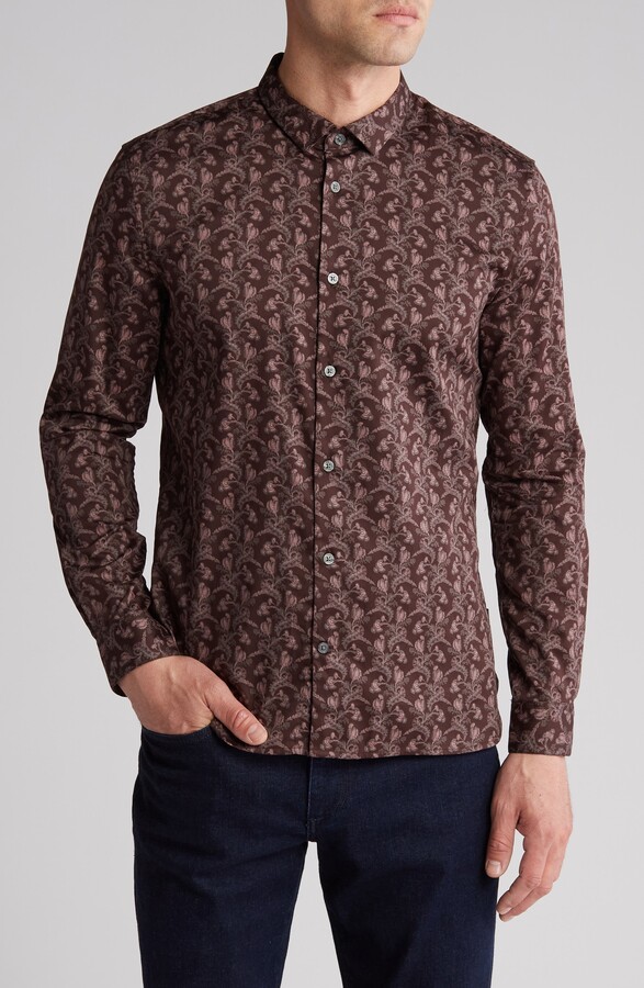 John Varvatos Ross Floral Button-Up Shirt