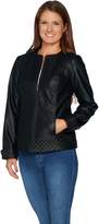 Thumbnail for your product : Denim & Co. Studio by Faux Leather Jacket with Quilting Detail