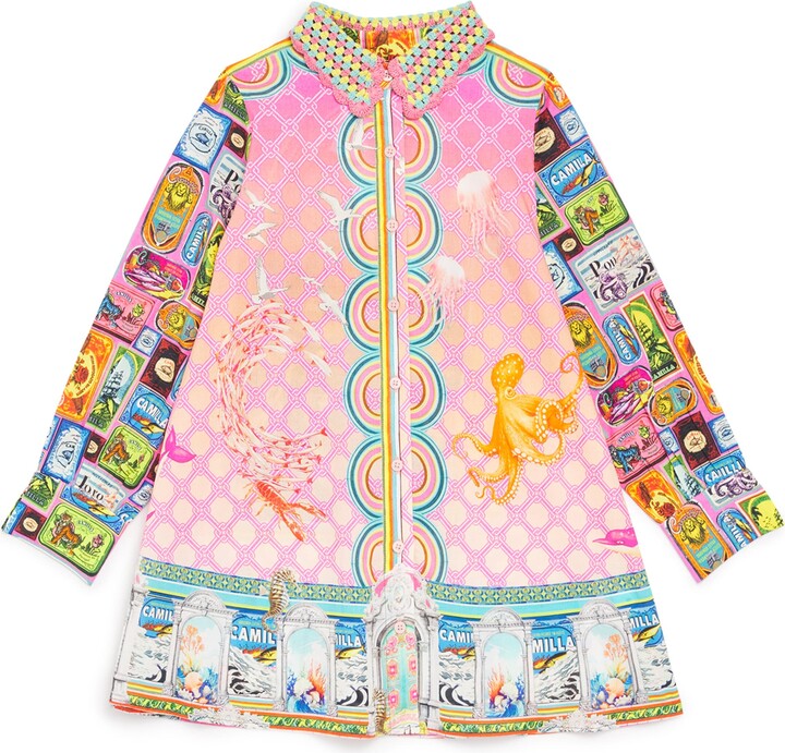 Camilla Kids Cotton Salty Splendour Shirt Dress
