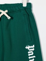 Thumbnail for your product : Palm Angels Kids Logo Print Cotton Track Pants