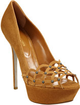 Thumbnail for your product : Sergio Rossi Studded Cutout Platform Pump