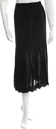 Chanel Wool Midi Skirt