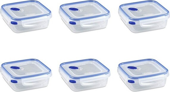 Sterilite Ultra Seal 8.10 Quart Capacity Clear Plastic Food