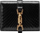 Thumbnail for your product : Gucci Jackie 1961 python card case wallet