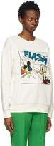 Thumbnail for your product : Gucci White Disney Edition Donald Duck 'Flash' Sweatshirt