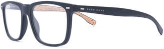 HUGO BOSS square frame glasses