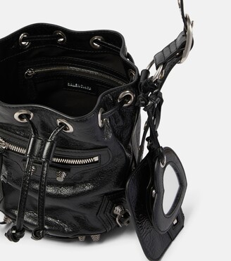 Balenciaga Le Cagole XS leather bucket bag