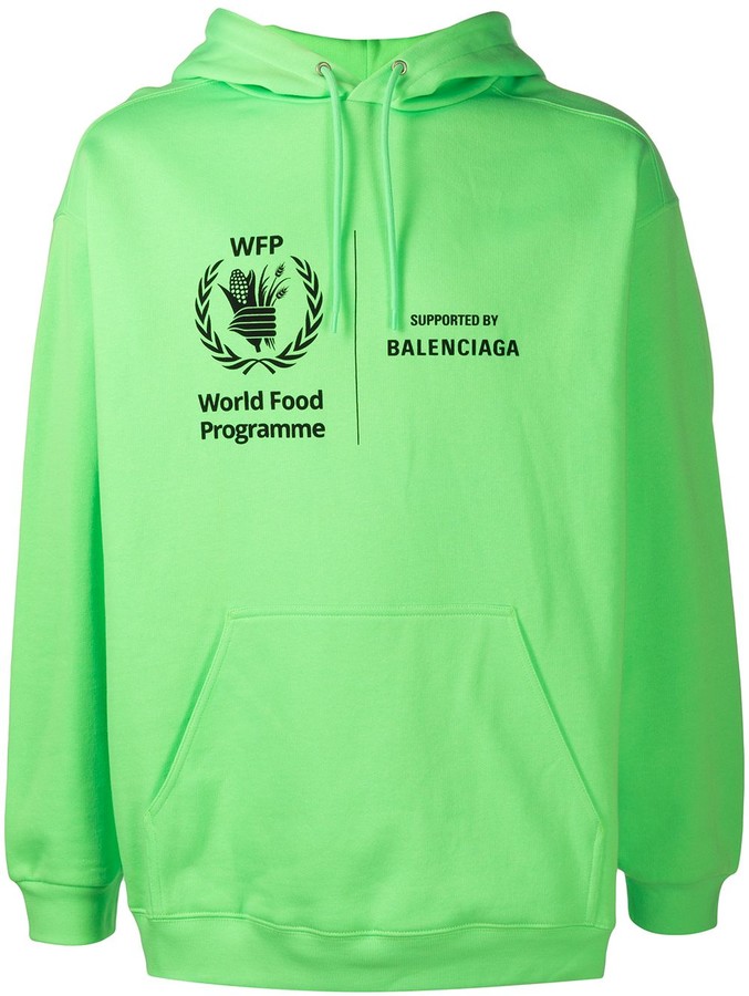 balenciaga hoodie mens green