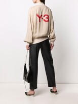Thumbnail for your product : Y-3 Logo-Print Zip-Up Bomber Jacket