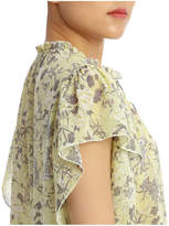 Thumbnail for your product : Top Print Soft with Ruffle Hem Short Sleeve
