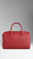 Thumbnail for your product : Burberry Medium Signature Grain Leather Bowling Bag