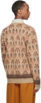 Thumbnail for your product : Needles Beige Mohair Graphic Cardigan