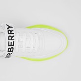 Thumbnail for your product : Burberry Logo Detail Leather and Nylon Sneakers