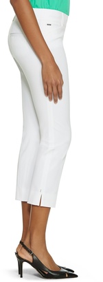 White House Black Market Premium Bi-Stretch White Crop Pants