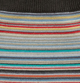 Thumbnail for your product : Paul Smith Three-Pack Striped Cotton-Blend Socks