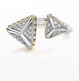 Thumbnail for your product : Lagos KSL Lux Diamond Silver & 18k Gold Double Pyramid Ring