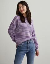 Thumbnail for your product : Pieces crew neck jumper in violet ombre