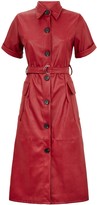 Thumbnail for your product : New Look Urban Bliss Coated Leather-Look Dress