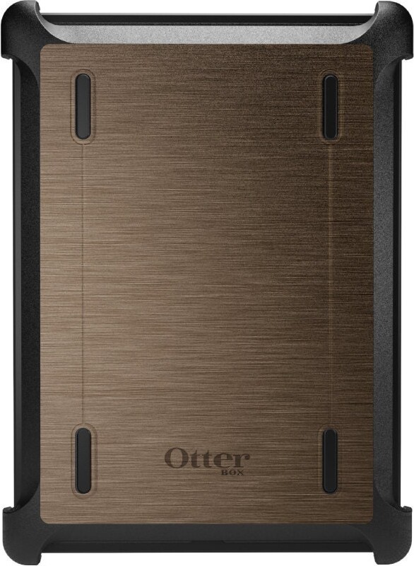 Etsy Custom Otterbox Defender For Apple Ipad/Air Pro Mini - Custom Monogram Brown Faux Stainless Steel