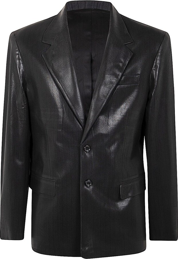 Diesel J-Stanley Coated-Finish Pinstripe Blazer