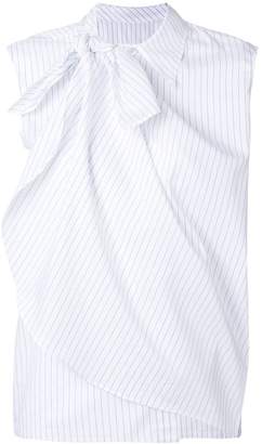 MM6 MAISON MARGIELA layered stripe sleeveless shirt
