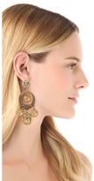 Thumbnail for your product : Oscar de la Renta Coin Clip On Earrings