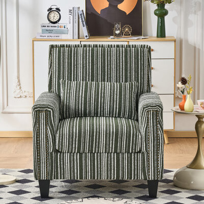 Red Barrel Studio Upholstered Accent Chair With Nailhead Trim