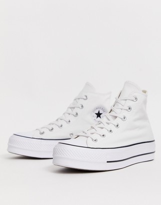 Converse Chuck Taylor All Star Hi Lift sneakers in white