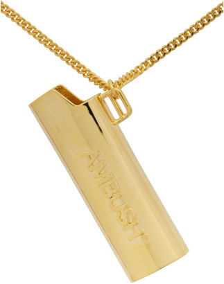 Ambush Gold Small Lighter Case Necklace
