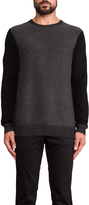 Thumbnail for your product : Vince Contrast Sleeve Striped Pullover