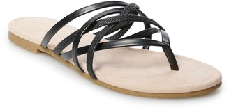 lauren conrad gold flip flops