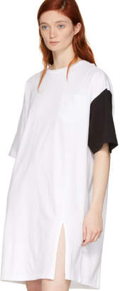Sjyp SSENSE Exclusive White and Black California Club T-Shirt Dress