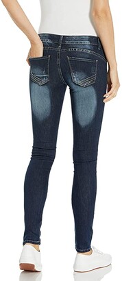 V.I.P. JEANS Classic Skinny Women Slim Fit Stretch Stone Washed Jeans in Junior Or Plus Size