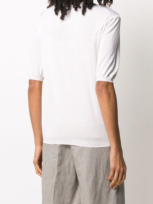 Malo Short-Sleeve Knitted Top