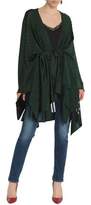 Thumbnail for your product : Balmain Belted Ribbed-Knit Cape
