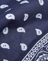 Thumbnail for your product : Reclaimed Vintage Inspired Paisley Bandana Navy