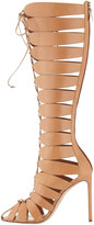 Thumbnail for your product : Francesco Russo Closed-Toe Gladiator Knee Boot, Tan