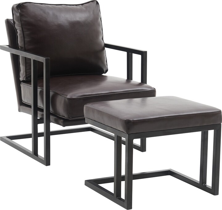 IGEMAN Modern Style Recliner Sofa Chair PU Leather Living Room Chair