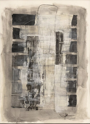 One-of-a-Kind Original Untitled 99 by J. Kent Martin - Unframed Painting on Paper