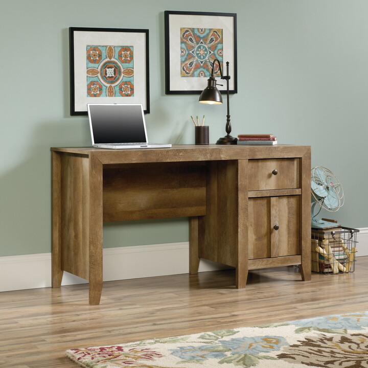 Sauder Dakota Pass Computer Desk, Craftsman Oak Finish