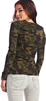 Thumbnail for your product : Camo Long Sleeve Print V-neck