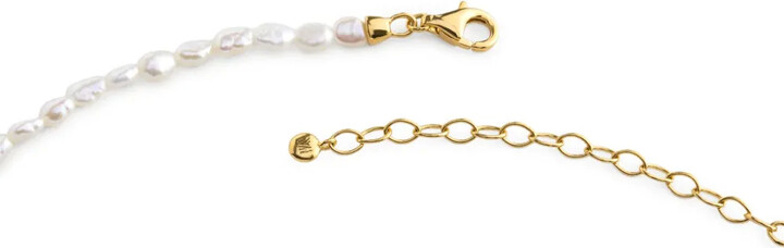 Monica Vinader Capri keshi pearl gold-plated necklace