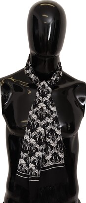 Mens Accessories Scarves and mufflers for Men Dolce & Gabbana Satin Scarf in Maroon Purple 